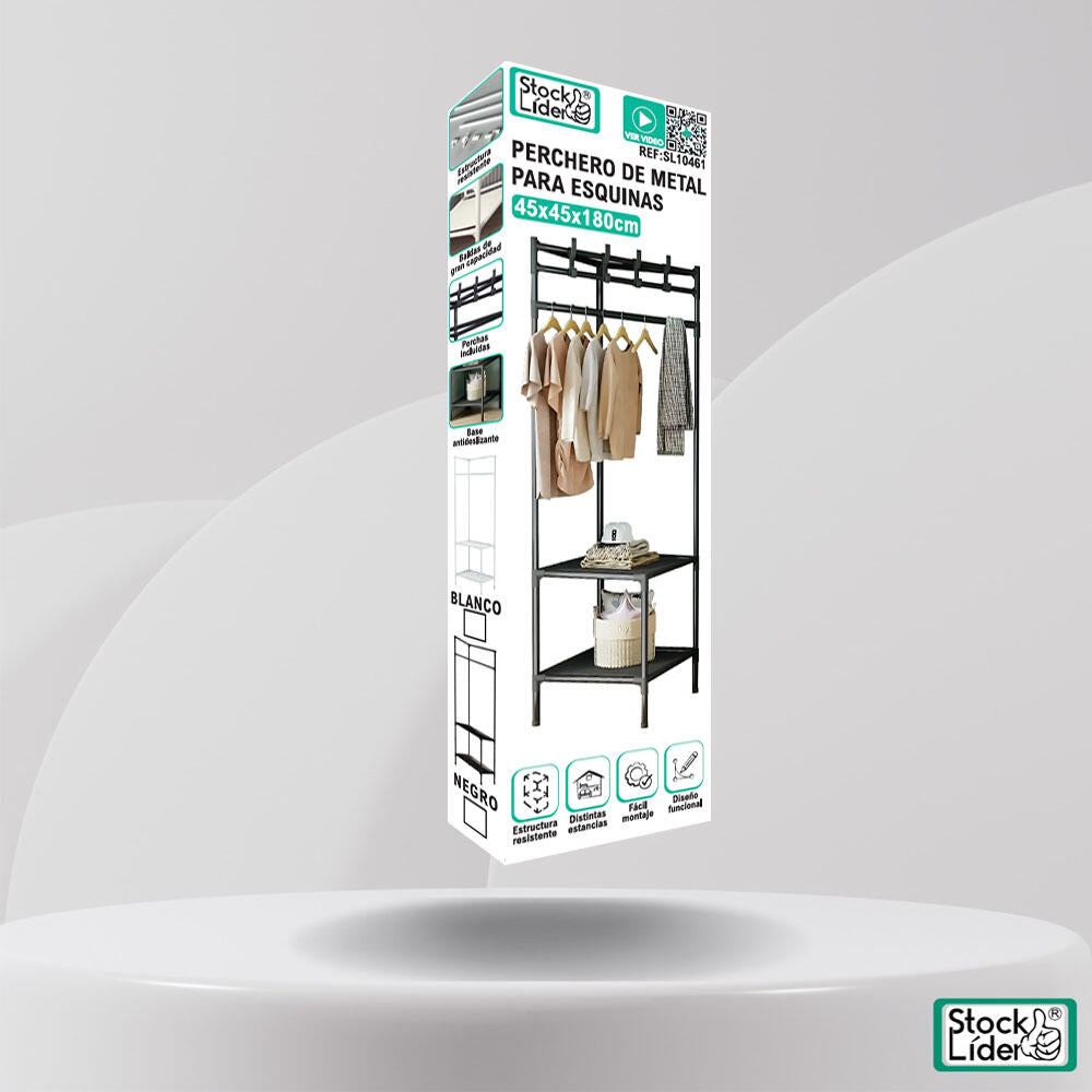 StyleCorner Rack – Convierte esquinas vacías en espacios útiles y elegantes.